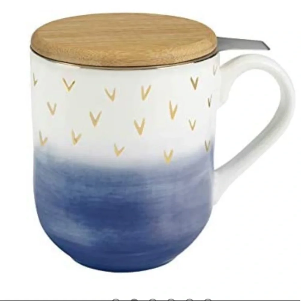 Casey blue tea mug & infuser